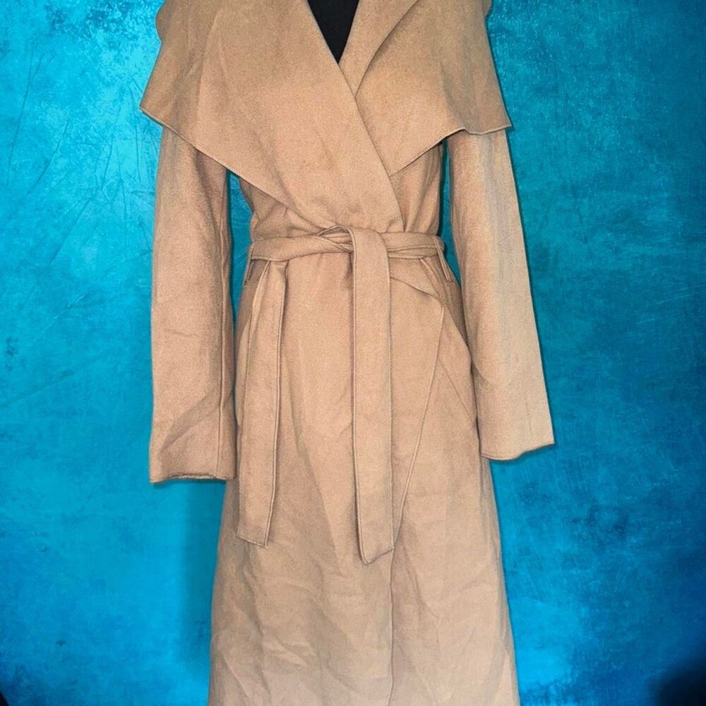 Missguided Camel Belted Trench Coat